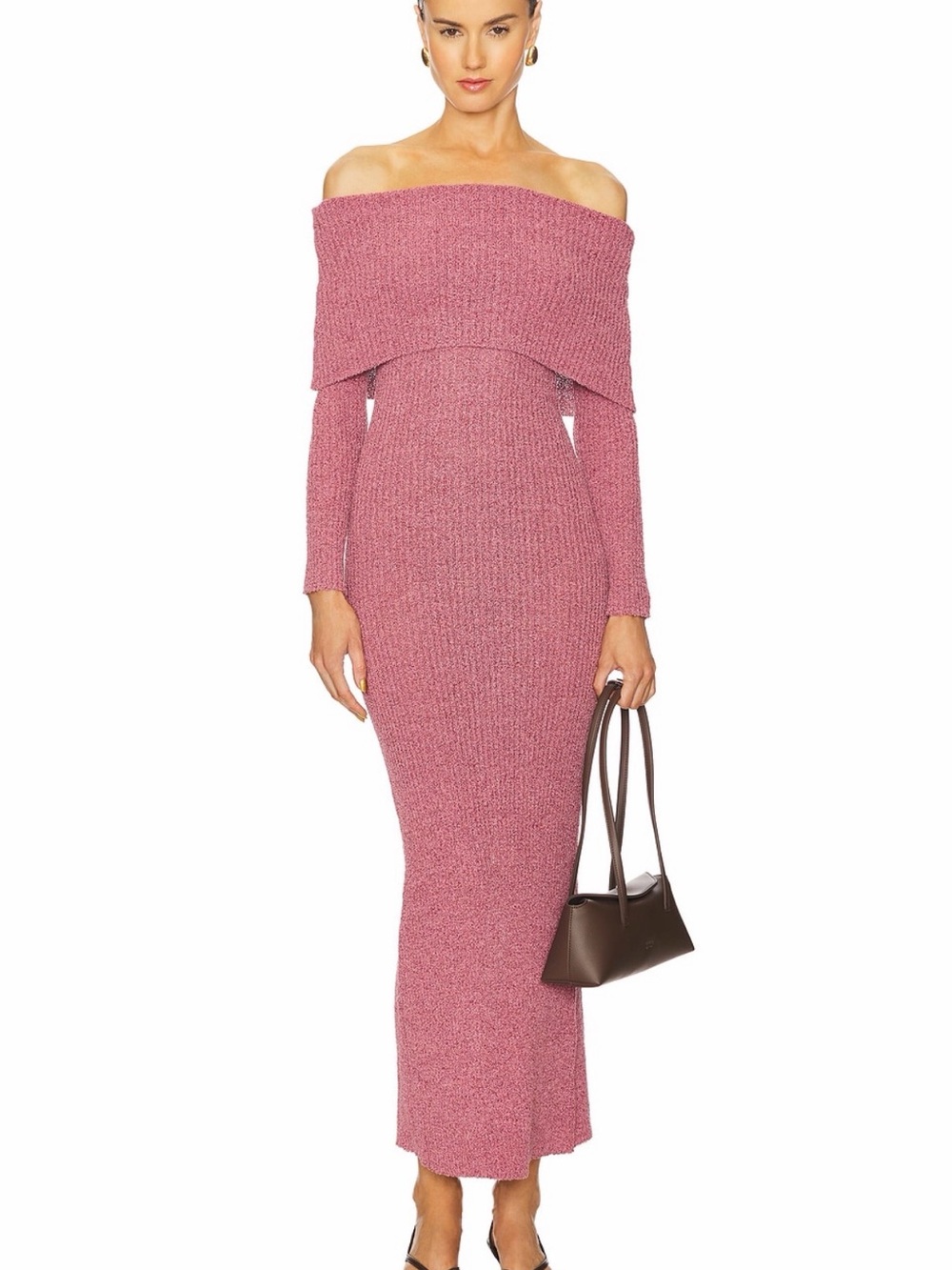 Line & Dot Leonora maxi off the shoulder dress XS